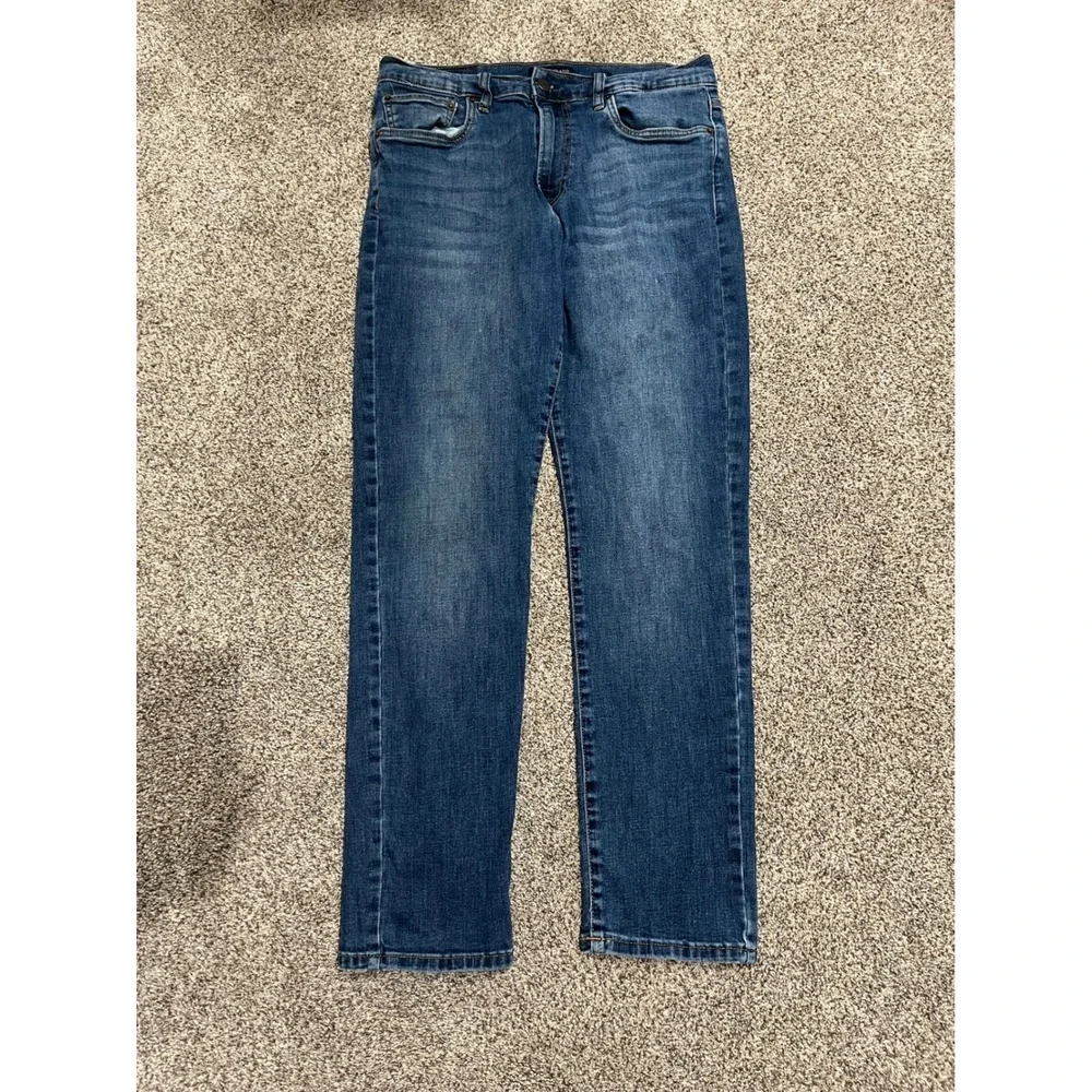 Lucky Brand 412 Athletic Slim Jeans Mens 32 x 32 Medium Wash Blue Denim Stretch